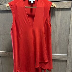 Joseph Ribkoff Vibrant Red V-Neck Blouse